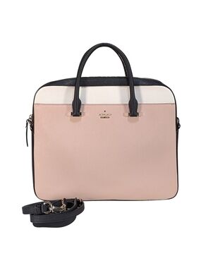 kate spade Pink, Cream & Black Colorblock Laptop Bag